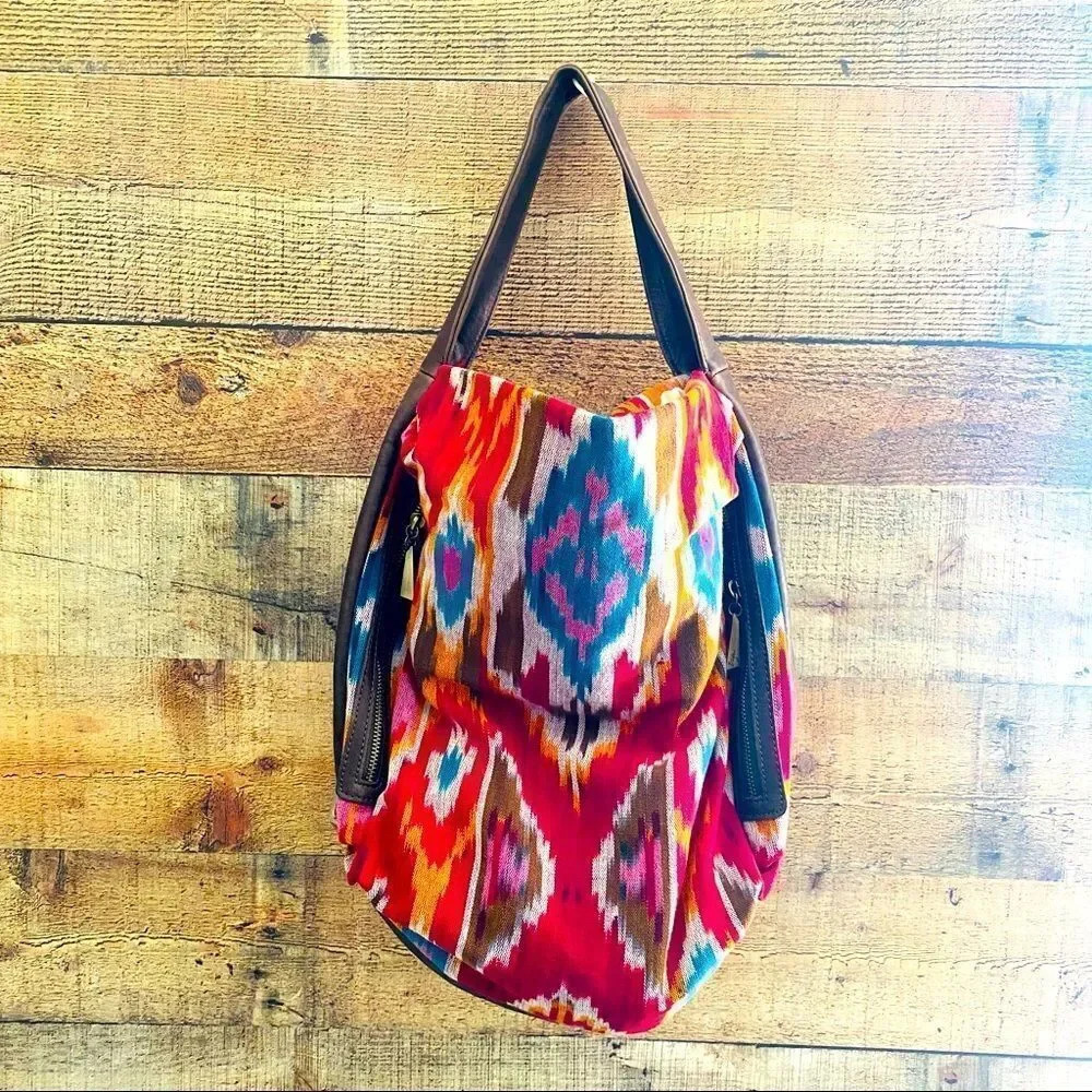 Bryan Nicole Aztec Print Hobo Bag